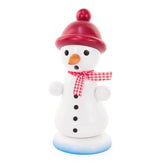 Smoker snowman with red bobble hat